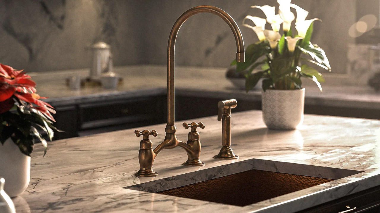 kitchen faucet installation